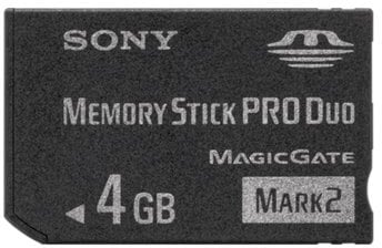 Sony MSM-T4GN Memory Stick PRO Duo memory card Memory Stick Pro Duo