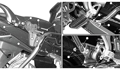 Givi PLX539 Seitenkoffer-Träger für Monokey Side V35 Koffer, Schwarz, Größe 40