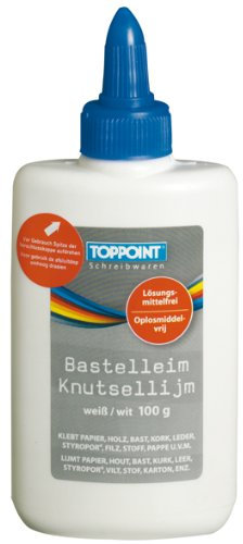 12x Bastelkleber Bastelleim 100g Flasche Klebstoff Kleber