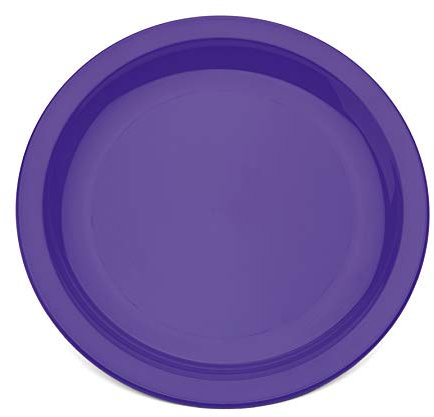 Harfield 23cm Polycarbonate Narrow Rimmed Plate Purple (Pack of 4)