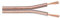 Goobay 67723 Cable de Altavoces 2 x 2,5mm², Cable de Altavoz, con indicación de polaridad, Mejor Sonido, Sistema de música, Transparente, 10m