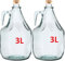 MultiDepot BDG3Z Set of 2 Glass Fermentation Balloons Glass Bottle Wine Balloon Glass Balloon 3L