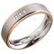 Boccia Unisex-Ring Titan Diamant (0.015 ct) transparent Brillantschliff Gr. 60 (19.1) - 0134-0260