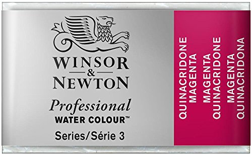 Winsor & Newton Aquarelle Professionnel - Peinture Aquarelle, Haute Luminosité, Résistante à la Lumière, Qualité Archive, Godet, Couleur Magenta Quinacridone