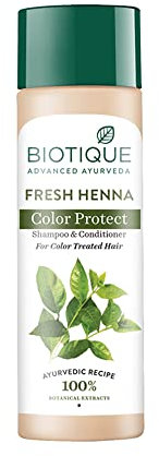 Bio Heena Leaf Fresh Texture Shampoo und Conditioner mit Farbe für dunkles Haar