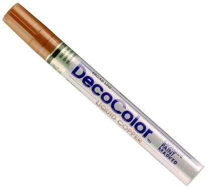UCHIDA Marvy Deco Color Broad Point Paint Marker Art Supplies, Copper