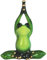 George S. Chen Imports grün Frosch Yoga Figuren (Set von 2), 12,7 cm