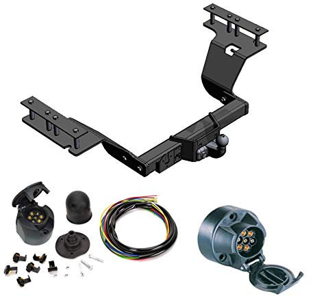 AHK Anhängerkupplung mit Elektrosatz 7 polig für Honda CRV 2002-2006 Anhängevorrichtung Hängevorrichtung - starr, mit angeschraubtem Kugelkopf