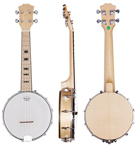 Kmise - Ukulélé à 4 cordes - 58 cm - En bois de Sapele Concert 23 inch (MI1904-FBA)