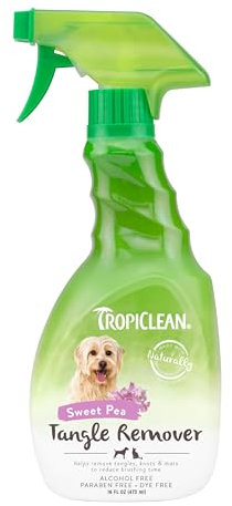 TropiClean Tangle Remover Spray für Haustiere, 473ml, hergestellt in den USA