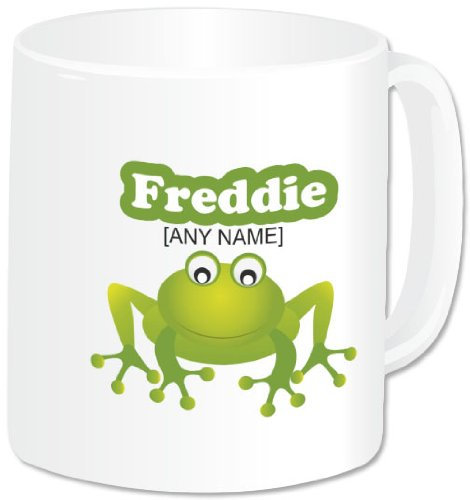 Personalised Mug - Animal Design - Frog / Toad (A GoPersonalised Design) - Any Name/ Message