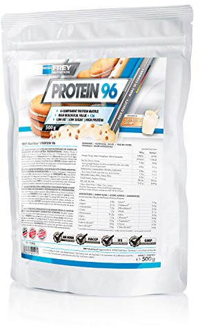Frey Nutrition Protein 96 Cookies und Cream Zipp-Beutel, 1er Pack (1 x 500 g)