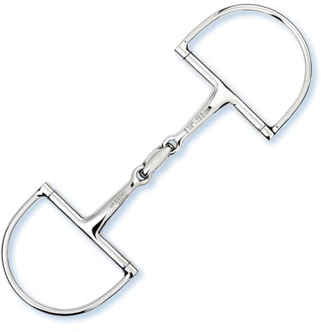 Stübben Gebiss 2251 D-Ring-Trense Easy Control doppelt gebrochen - 11,5 cm - 12 mm - Edelstahl