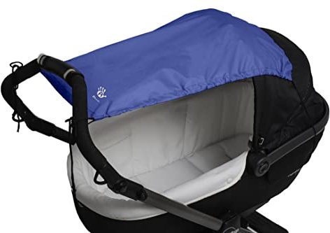Altabebe (AL7010-04) Universal Sonnensegel mit UV Schutz 50+ für Kinderwagen Babywanne - reißfester Baby Sonnenschutz zum aufrollen - Farbe: königsblau