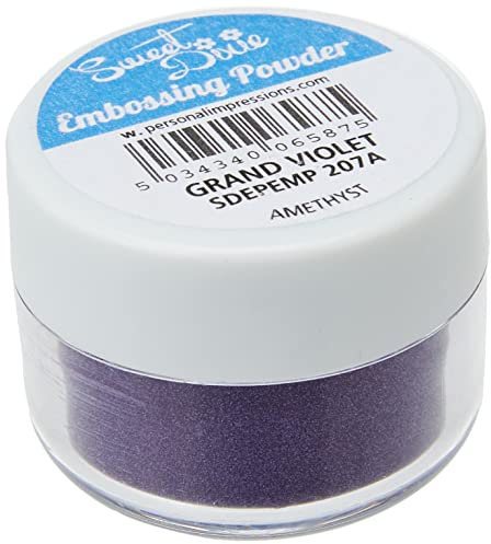 Sweet Dixie Grand Kostbare Edelsteine Prägepuder, Synthetisches Material, Lila, 4 x 4 x 3.2 cm