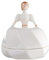 Alessi Cajita Alessi para bombones, porcelana, blanco 20 x 0.346 x 20 cm