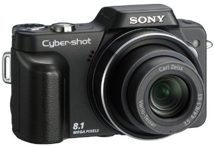 Sony Cybershot DSC-H10B Digital Camera 8 Megapixels 10x Optical Zoom 7.6 cm (3 Inch) Display Black