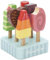 Le Toy Van - TV284 - Juego educativo a partir de 2 años set de 6 paletas y helados con palo y base de madera, juego Montessori para niños, en madera certificada FSC y colores al agua