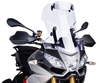 Puig 5852W Clear 250mm X 100mm Multi-Adjustable Visor with Template, Transparent