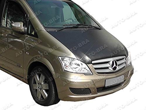 AUTO-BRA AB-00275 Vollbra Bonnet Bra für die ganze Motorhaube kompatibel mit Mercedes-Benz MB Vito Viano W639 2003-2014 Haubenbra Steinschlagschutz Tuning Bonnet Bra