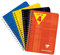 Clairefontaine 668592AMZC - Packung mit 4 Spiralheften / Notizblock 50 Blatt, 9x14, kariert, 90g, farbig sortiert, 1 Pack