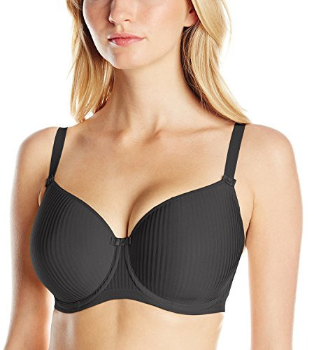 Freya Women's Idol Underwire Molded T-Shirt Bra, Opaque, Blk, 38DD