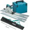 Makita Makita SP6000J2 - Sega a immersione con 2 guide da 1,5 m, barra connettore e borsa, sega a immersione elettrica, sega a immersione 240 V, sega a immersione con accessori, sega a immersione