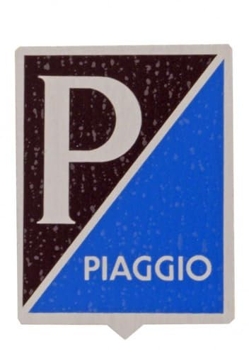 Emblem Piaggio alt für Vespa Sprint/VBA VBB etc. - Aluminium, selbstklebend 34x47 mm