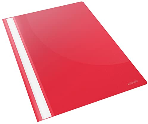 Esselte TS-110389 28316 A4 Polypropylene Report File, Red, Pack of 25