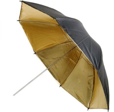 ayex Paraguas Reflector de Estudio 101 cm 40 Interior Dorado Exterior Negro
