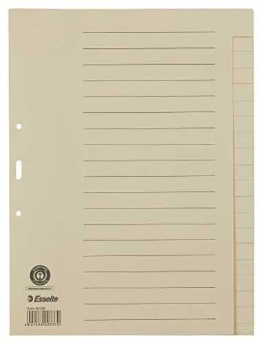 ESSELTE 621006 Register - blanko, A4, Papier, 20 Blatt chamois