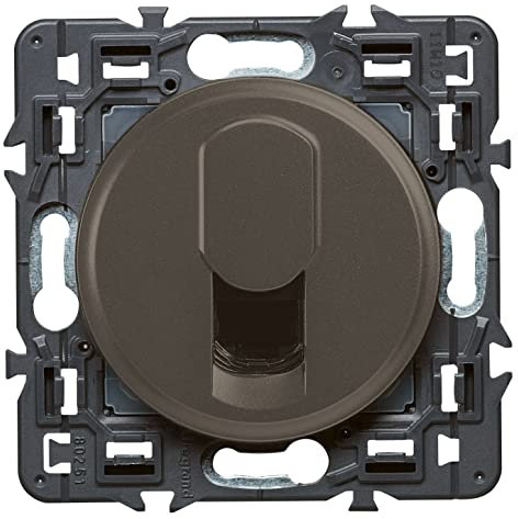 LEGRAND - Prise RJ45 Cat. 6 FTP Céliane - Prise Murale Multimédia - Pour Transmissions Haut Débit Gigabit Ethernet - Graphite