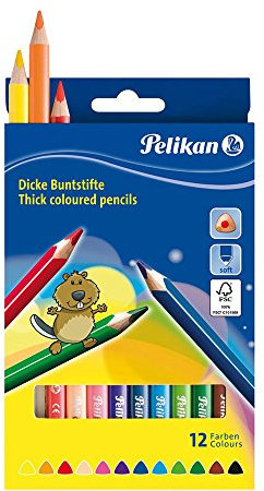 Pelikan Buntstifte 12er dreieckig dick und weich