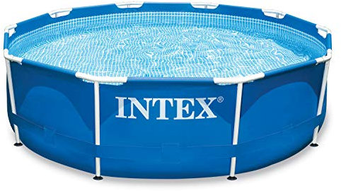 4in1 Set Metal Frame Gartenpool 305 x 76 cm mit Filterpumpe 1250 Liter/Stunde und Ersatzfilter 13 Stück INTEX 28200