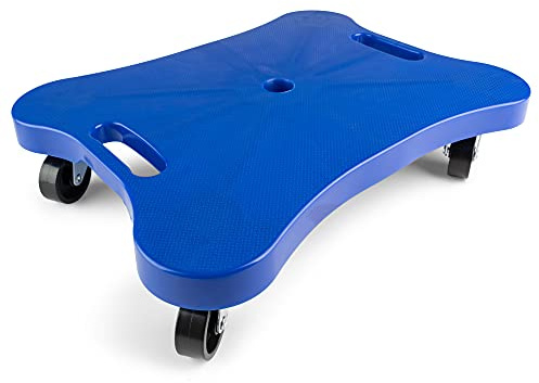 Champion Sports - CHSPGH1216 Plastic Scooter Board with Contoured Handles, Blue , 16 x 12 x 3 inches