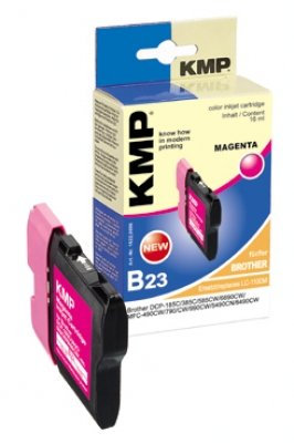 KMP Druckpatrone magenta B23 für Brother DCP-185/385C etc.