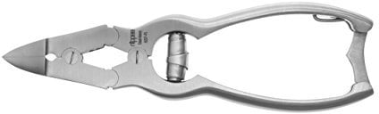 nippes Solingen Doppelgelenkzange für starke Fußnägel, 16 cm, Edelstahl Rostfrei, Profi Nagelzange für die Fußpflege, Fussnagelzange
