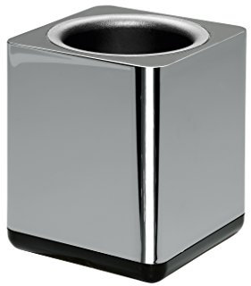 HAN Stifteköcher i-Line CHROME, eleganter, hochglänzender, stylischer Stiftehalter, für den modernen Schreibtisch, Büro Organisation, 27653-88, chrome