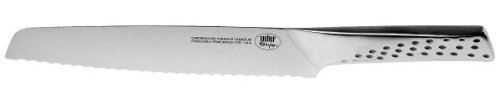 Weber Deluxe Brotmesser (Klinge 21cm), für sauberes Schneiden aller Brot Arten & Formen, aus hochwertigem Deutschen Edelstahl, Monoblock, extra scharf geschliffen, ergnomischer Griff - Silber (17072)