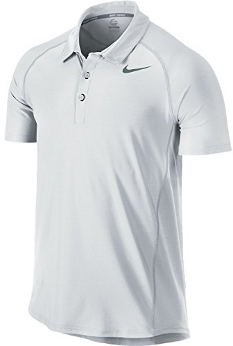 Nike Herren Poloshirt Advantage UV Polo, White/Gym Red/Cool Grey, S
