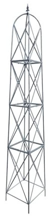 Gabella Rankstab Rankhilfe Obelisk Rosenstab Clematis Alina XXL 260 Riesig Feuer Verzinkt