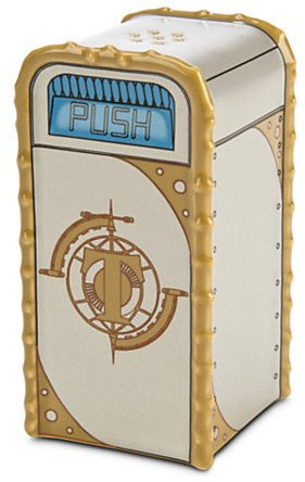 Disney Tomorrowland Trash Can Salt and Pepper Shaker by Disney