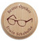 Wooden Medal Best Optician with Personal Engraving – Anniversary Medal Glasses Look Glasses Shop Lens Contact Lens
