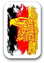 Aufkleber/Sticker Deutschland schwarz rot Gold Adler Bundesrepublik 5x7cm A3091