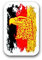 Aufkleber/Sticker Deutschland schwarz rot Gold Adler Bundesrepublik 5x7cm A3091
