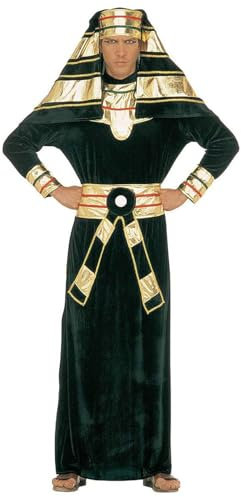 W WIDMANN MILANO Party Fashion - Kostüm Pharao, Tunika mit Halsband, Gürtel, Kopfbedeckung, Antike, Ägypten, Herrscher