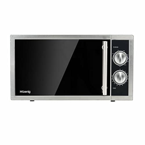 H.Koenig VIO7 Mikrowelle mit Grill / 9 Programme / Kapazität 23 L / 1000 W Leistung Grill / 900 W Leistung Mikrowelle / silber