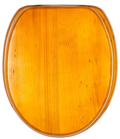 Sanilo Abattant WC - Finition de haute qualité - Charnières robustes - Fixation facile - Bois