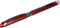 Pilot V5 Rollerball Pen Rubber Grip Needle Point 0.5mm Tip 0.3mm Line Red Ref BXGPNV502 [Pack 12]