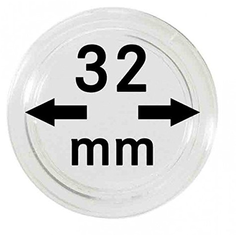 Münzkapseln Innen-Ø 32 mm, 10er-Packung